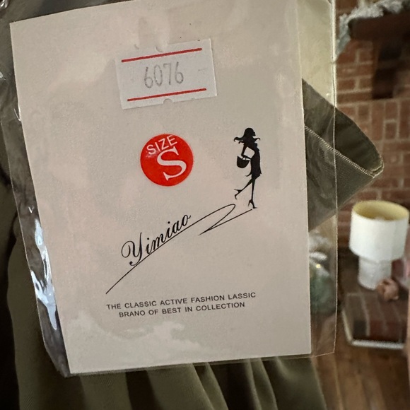 Yimiao Skirt NWT green with lining - Picture 4 of 4